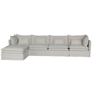Malta Double Cushion Sectional Middle 2 Seater - Salt & Pepper at Online8 Furniture Auckland NZ