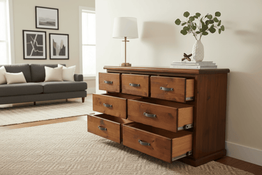 Mammoth Lowboy | 7 Drawer Dresser at Online8 Furniture Auckland NZ