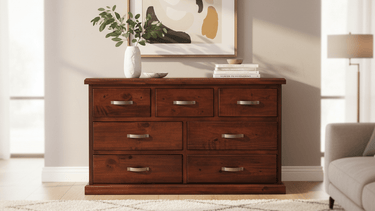 Mammoth Lowboy | 7 Drawer Dresser at Online8 Furniture Auckland NZ