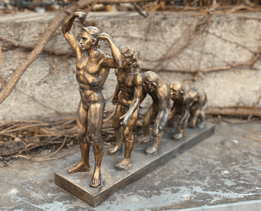 Man's Evolution Statue at Online8 Furniture Auckland NZ