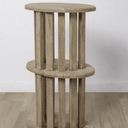 Mango Wood Side Table - Natural at Online8 Furniture Auckland NZ