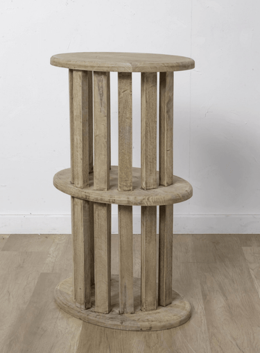 Mango Wood Side Table - Natural at Online8 Furniture Auckland NZ