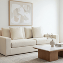 Manhattan 3 Seater Sofa - Oatmeal at Online8 Furniture Auckland NZ