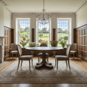 Manor Round Dining Table with Pedestal Base at Online8 Furniture Auckland NZ