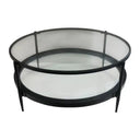 Marbella Round Coffee Table - Black at Online8 Furniture Auckland NZ