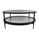 Marbella Round Coffee Table - Black at Online8 Furniture Auckland NZ