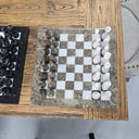Large Marble Chess Set - Brown & White at Online8 Furniture Auckland NZ