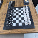 Marble Chess Set - Black & White at Online8 Furniture Auckland NZ