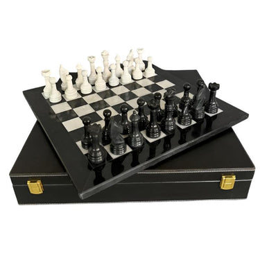 Marble Chess Set with Suitcase - Large at Online8 Furniture Auckland NZ