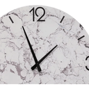 Marble Look Wall Clock - White at Online8 Furniture Auckland NZ
