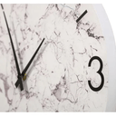Marble Look Wall Clock - White at Online8 Furniture Auckland NZ
