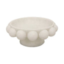Marble Resin Plinth Bowl - White at Online8 Furniture Auckland NZ