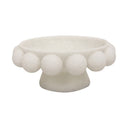 Marble Resin Plinth Bowl - White at Online8 Furniture Auckland NZ