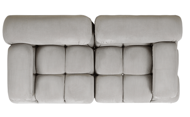 Marcel Corduroy 2 Seater Modular Sofa - Grey at Online8 Furniture Auckland NZ
