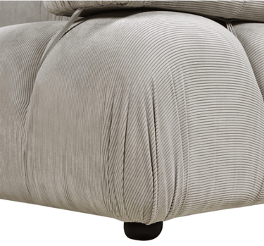 Marcel Corduroy 2 Seater Modular Sofa - Grey at Online8 Furniture Auckland NZ