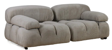 Marcel Corduroy 2 Seater Modular Sofa - Grey at Online8 Furniture Auckland NZ