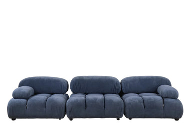 Marcel Corduroy Modular Sofa - Blue at Online8 Furniture Auckland NZ