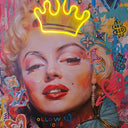 Marilyn Pop Wall Art with Neon Lights at Online8 Furniture Auckland NZ