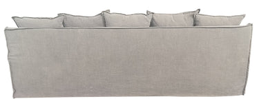Marsala Slip Cover Sofa with Reversible Chaise - Grey at Online8 Furniture Auckland NZ