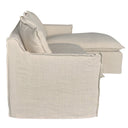 Marsala Slip Cover Sofa with Reversible Chaise - Salt & Pepper at Online8 Furniture Auckland NZ