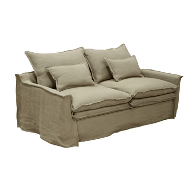 Marseille 2 Seater Slip Cover Sofa - Oatmeal at Online8 Furniture Auckland NZ