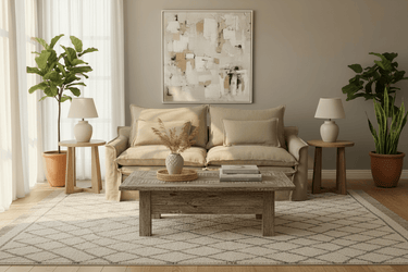 Marseille 2 Seater Slip Cover Sofa - Oatmeal at Online8 Furniture Auckland NZ