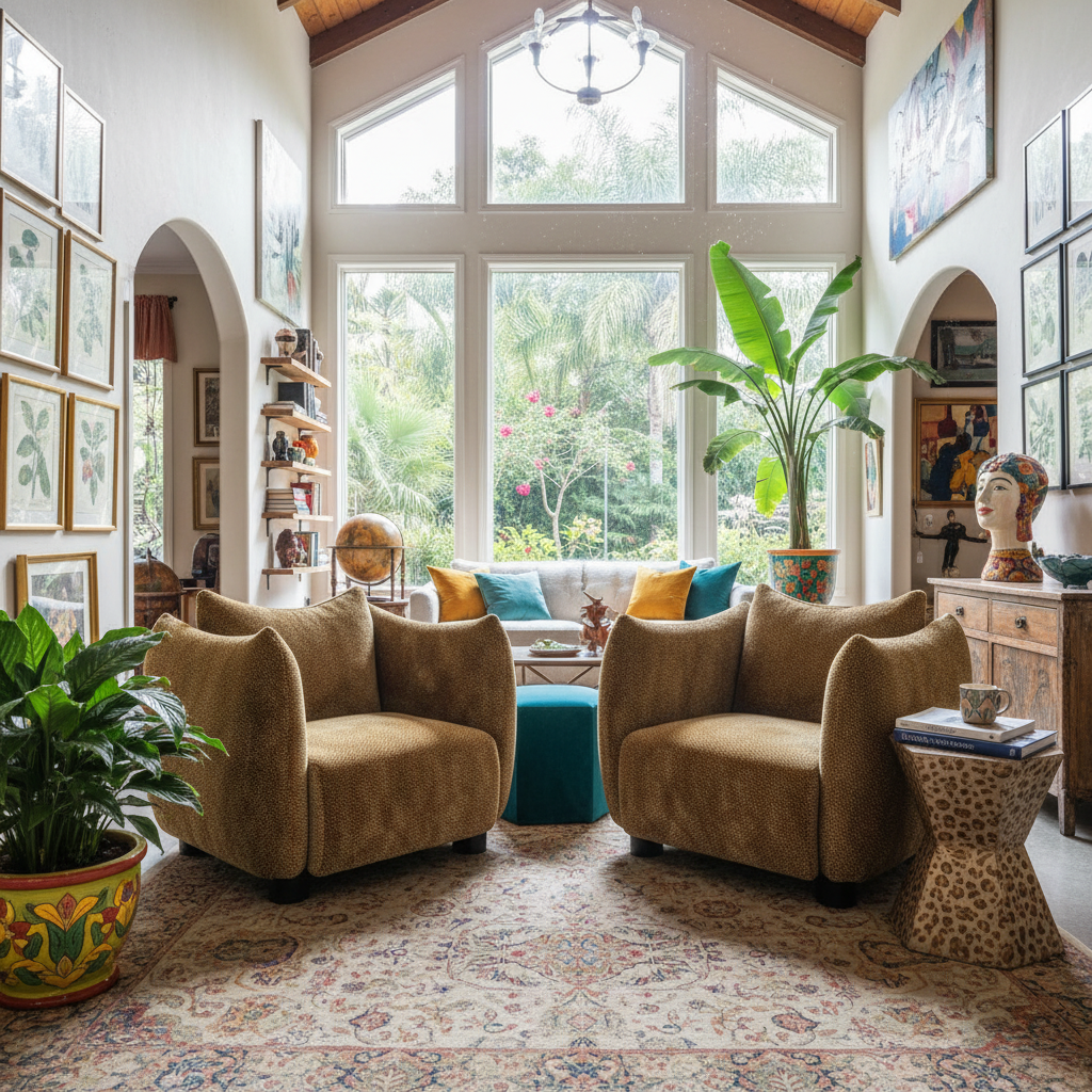 Maui Armchair - Leopard Print at online8 furniture store Auckland