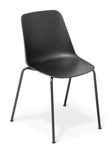 Max 4 Leg Chair - Black at Online8 Furniture Auckland NZ