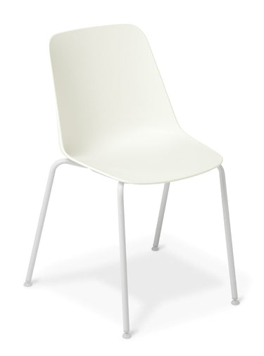 Max 4 Leg Chair - White at Online8 Furniture Auckland NZ