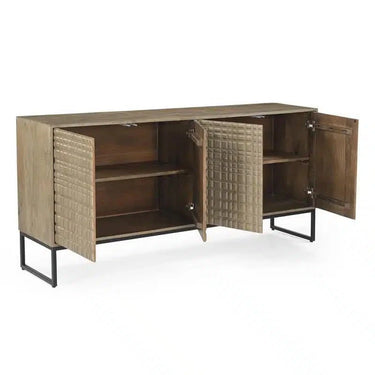 Max 4 Door Sideboard - Vintage Brown at Online8 Furniture Auckland NZ