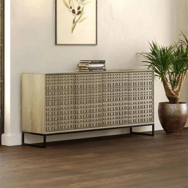 Max 4 Door Sideboard - Vintage Brown at Online8 Furniture Auckland NZ