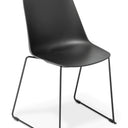 Max Sled Chair - Black at Online8 Furniture Auckland NZ
