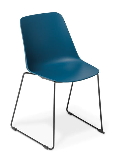 Max Sled Chair - Classic Blue at Online8 Furniture Auckland NZ