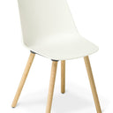Max Timber Legs Chair - White at Online8 Furniture Auckland NZ