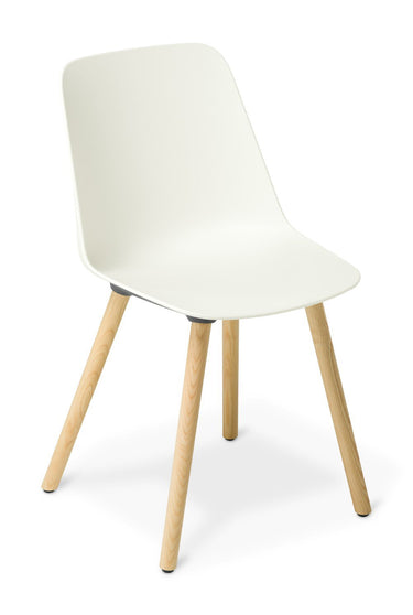 Max Timber Legs Chair - White at Online8 Furniture Auckland NZ