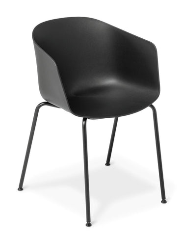 Max Tub 4 Leg Chair - Black at Online8 Furniture Auckland NZ