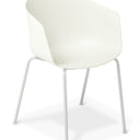 Max Tub 4 Legs Chair-White at Online8 Furniture Auckland NZ