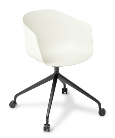 Max Tub 4 Star Swivel Chair-White at Online8 Furniture Auckland NZ
