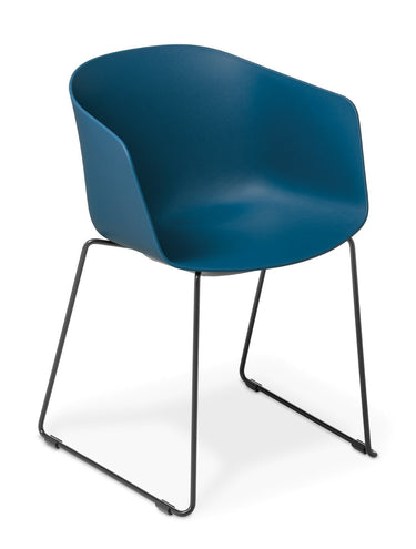 Max Tub Sled Chair - Classic Blue at Online8 Furniture Auckland NZ