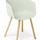 Max Tub Timber Legs Chait - Pumice at Online8 Furniture Auckland NZ