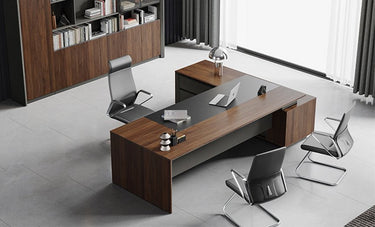 Maxim Executive Desk with Side Cabinet at Online8 Furniture Auckland NZ