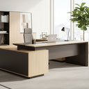 Maxim Executive Desk with Side Cabinet at Online8 Furniture Auckland NZ