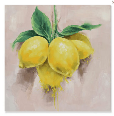 Mediterranean Lemon Oil Painting 60x60 at Online8 Furniture Auckland NZ