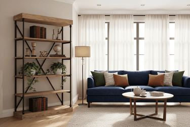 Medium Elm Industrial Bookcase at Online8 Furniture Auckland NZ