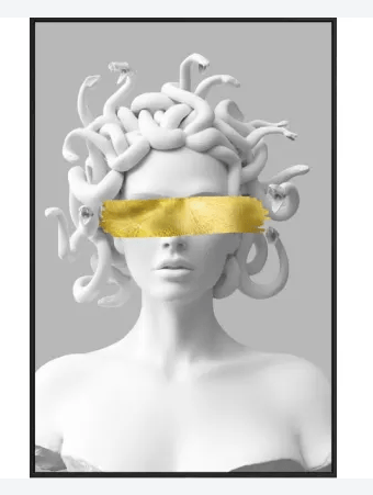 The Gaze of Grandeur: Medusa Canvas Art at Online8 Furniture Auckland NZ