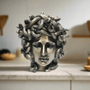 Medusa Head Sculpture - Antique Bronze at Online8 Furniture Auckland NZ