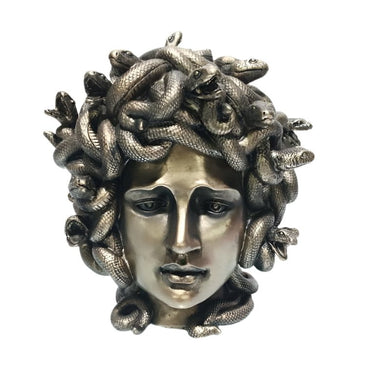 Medusa Head Sculpture - Antique Bronze at Online8 Furniture Auckland NZ