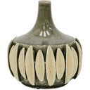 Melia 3D Ceramic Vase - Olive at Online8 Furniture Auckland NZ
