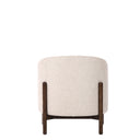 Memphis Tub Chair | Natural Fabric & Dark Oak at Online8 Furniture Auckland NZ