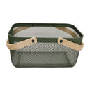 Mesh Basket w/Bamboo Handle - Green at Online8 Furniture Auckland NZ